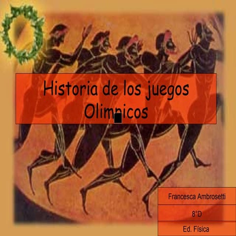 Historia de los juegos olimpicos frani