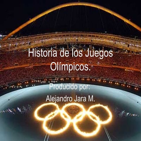 Historia de los juegos olímpicos jano jara