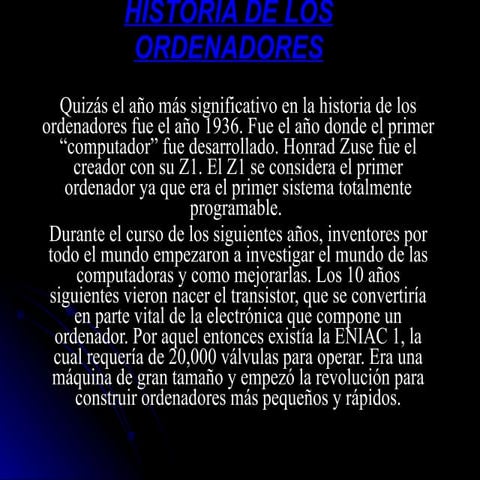 Historia de los ordenadores Bryan Arango