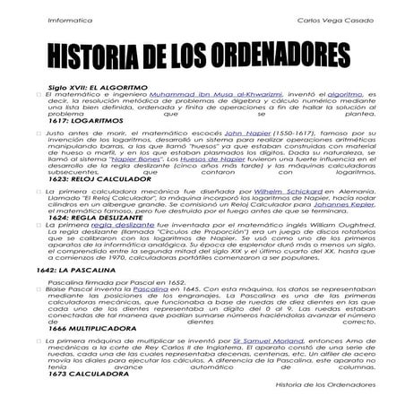 Historia de los ordenadores