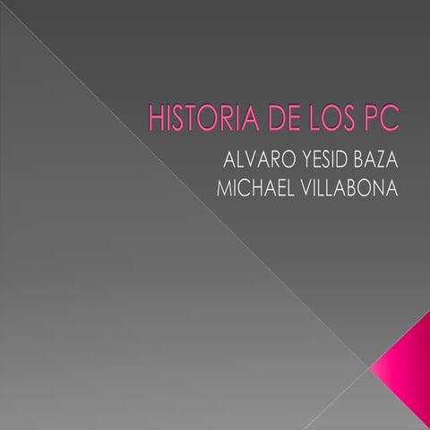 Historia de los pc