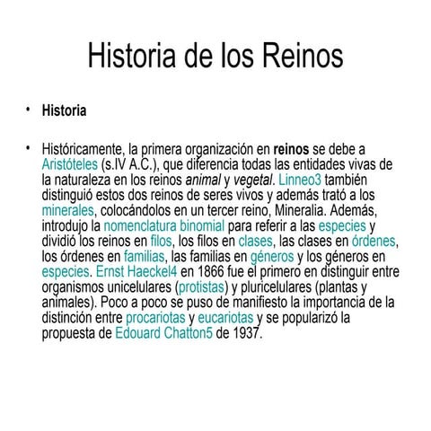 Historia De Los Reinos