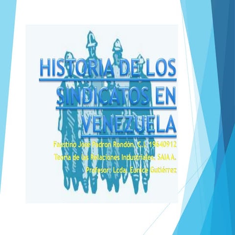 Historia de los sindicatos en venezuela