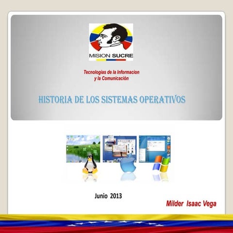 Historia de los sistemas operativos