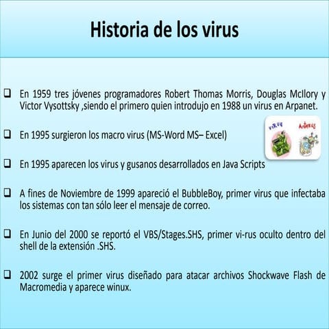 Historia de los virus | PPTX