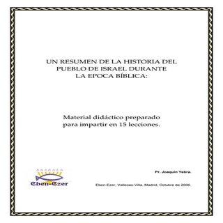 Historia Del Pueblo De Israel En La...