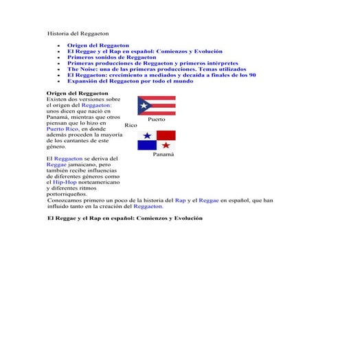 Historia del reggeton