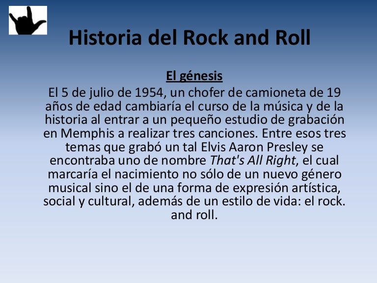 Historia del rock and roll Historia del rock and roll