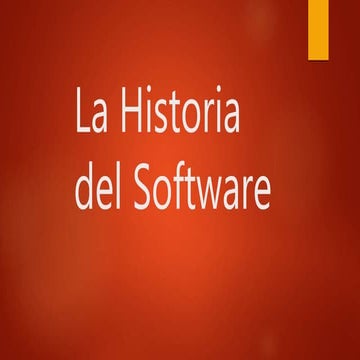 Historia del Software