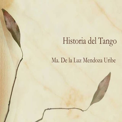 Historia del tango