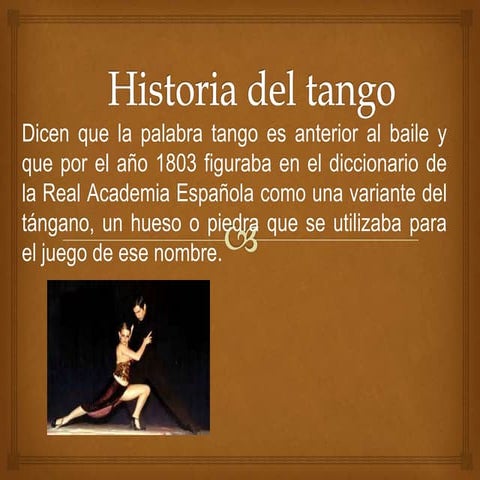 Historia del tango