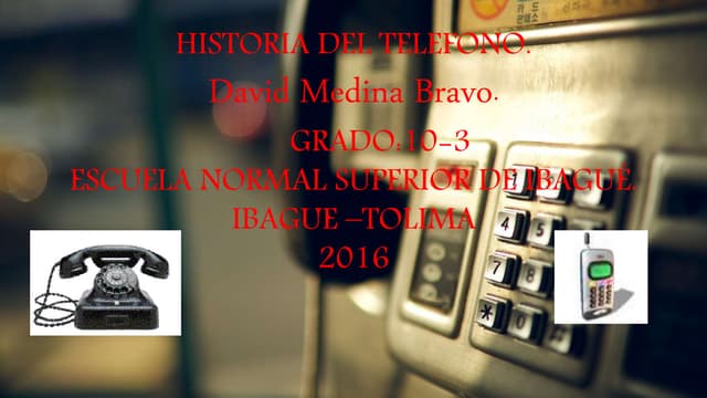 Historia del telefono