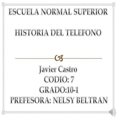 Historia del teléfono  