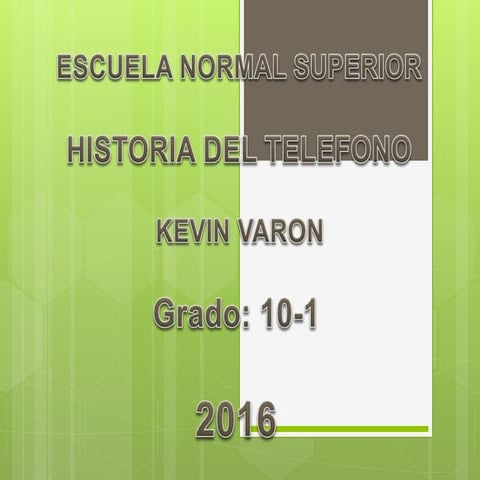 Historia del telefono 
