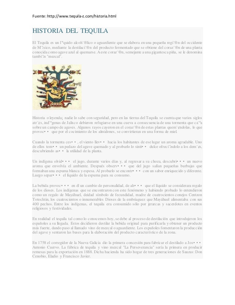 Historia del tequila