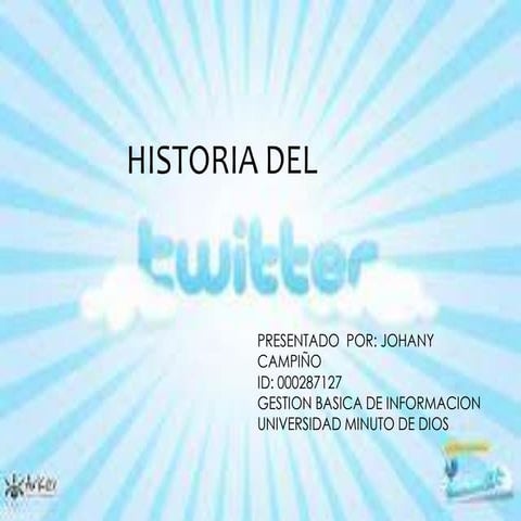 Historia del twitter | PPTX