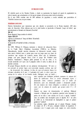Historia del volleyball