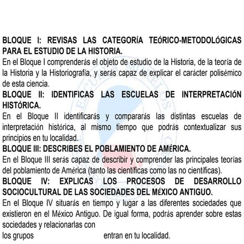 Historia de méxico i [introducción]