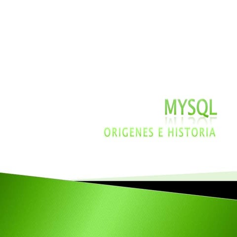 Historia de mysql
