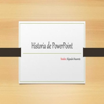 Historia de power point 1 | PPTX