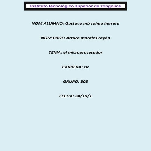 Historia de prosesadores