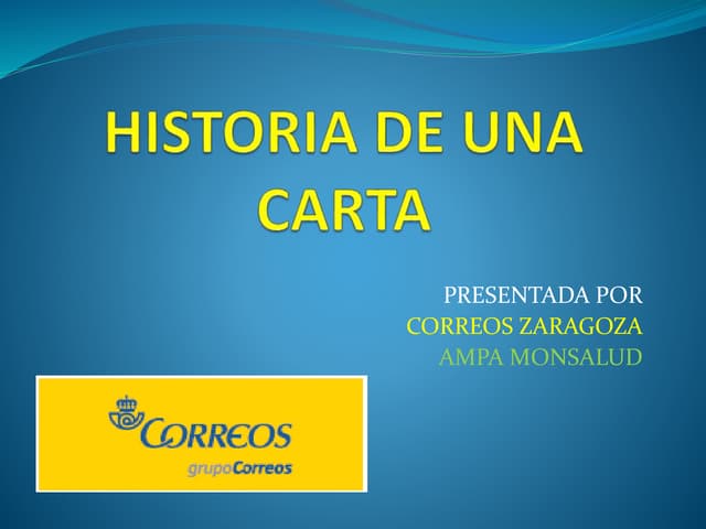 Historia de una carta