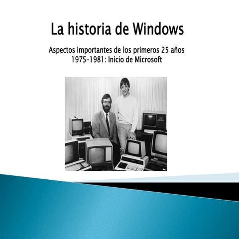 Historia de windows