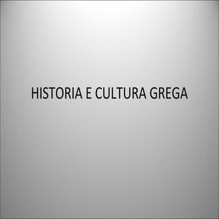 Historia e cultura grega