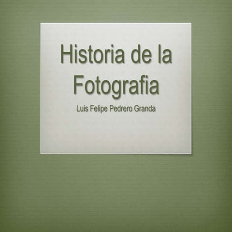 Historia fotografia