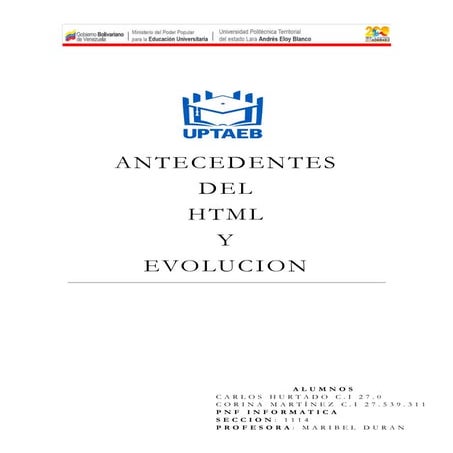 Historia de html | PDF