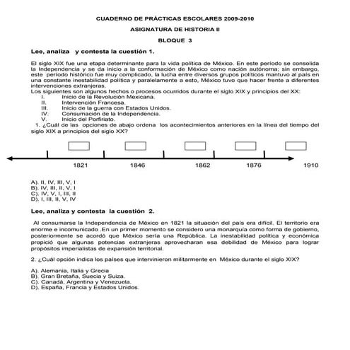 Historia Ii Bloque Iii 3o Rl