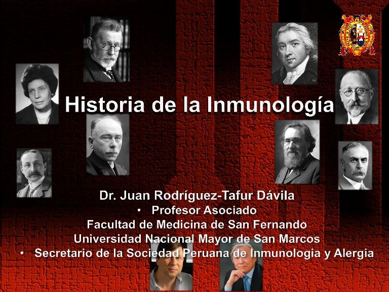 Historia de la Inmunologia Historia de la Inmunologia