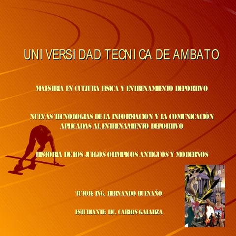 Historia juegos olimpicos 1