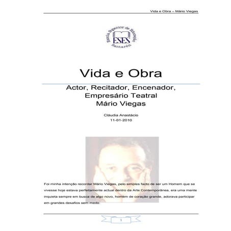 Vida e Obra -Mário Viegas