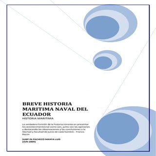 Historia maritima naval del ecuador...