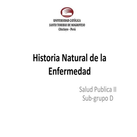 Historia natural de la enfermedad