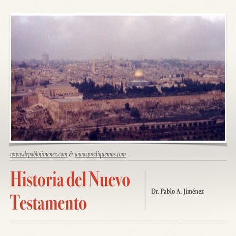 Historia del Nuevo Testamento
