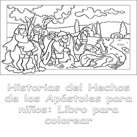 Historias del Hechos de los Apóstoles para niños - Libro para colorear