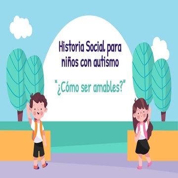 Historia social para niños con autismo