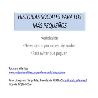 Historias sociales para los más peq...
