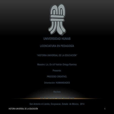 Historia universal de la educación  unidad 10