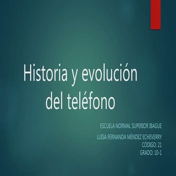 Historia y evolución del teléfono celular