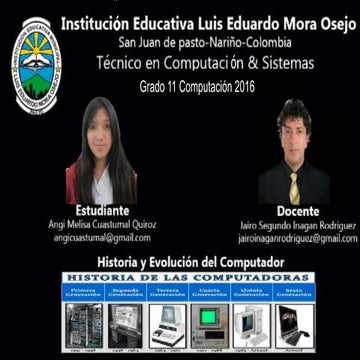 Historia y evolucion del computador