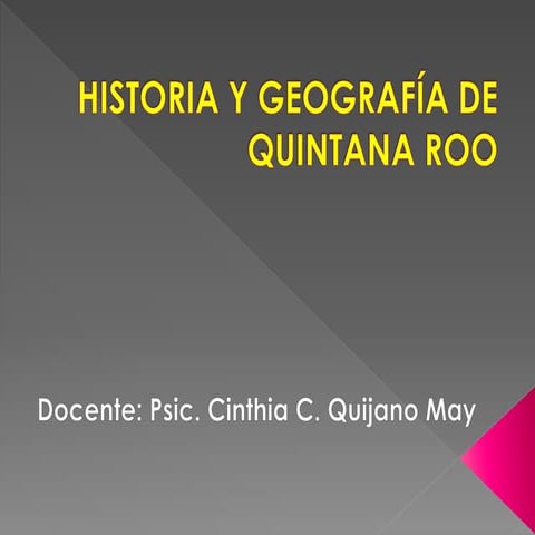 Historia Y Geografia De Quintana Roo Pdf