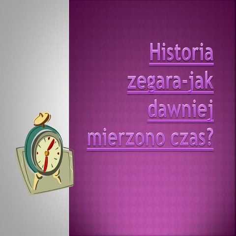 Historia zegara