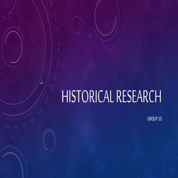 Historical Research