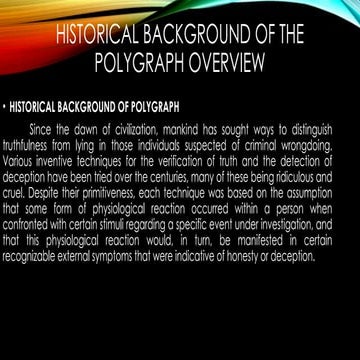 Polygraph | PPTX