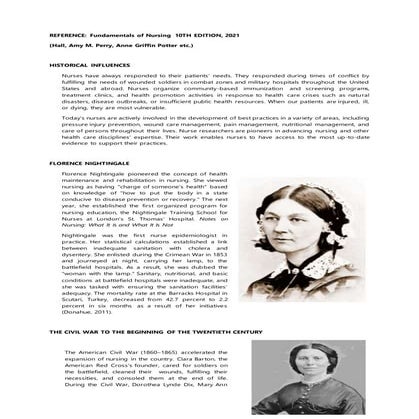HISTORICAL AND CONTEMPORARY INFLUENCES IN NURSING EDUCATION.docx