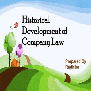 Historical development of company law