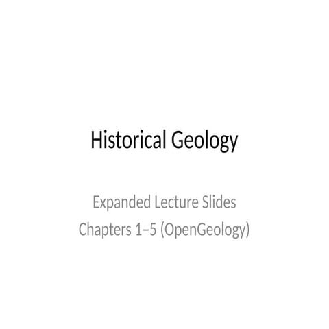 Comprehensive Historical Geology: Earth's Formation, Rocks, and Plate ...